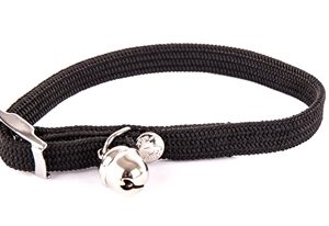 Halsband kat elastisch nylon zwart