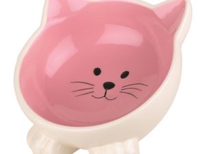 Happy pet voerbak kat orb roze / creme